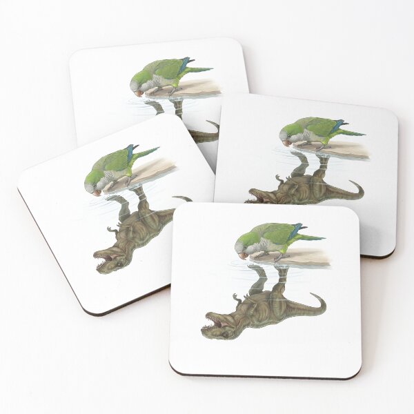 Item preview, Funny Green Monk Reflection T Rex Dinosaur Parrot Mom Dad Lover designed and sold by DoodleTortle.