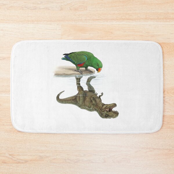 Item preview, Funny Green Eclectus Reflection T Rex Dinosaur Parrot Mom Dad Lover designed and sold by DoodleTortle.