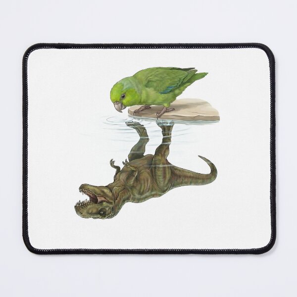 Item preview, Funny Green Parrotlet Reflection T Rex Dinosaur Parrot Mom Dad Lover designed and sold by DoodleTortle.