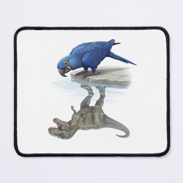 Item preview, Funny Hyacinth Macaw Reflection T Rex Dinosaur Parrot Mom Dad Lover designed and sold by DoodleTortle.