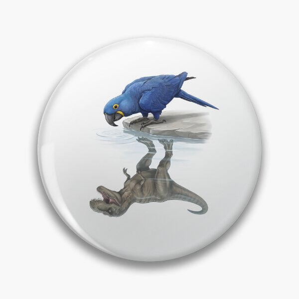 Item preview, Funny Hyacinth Macaw Reflection T Rex Dinosaur Parrot Mom Dad Lover designed and sold by DoodleTortle.