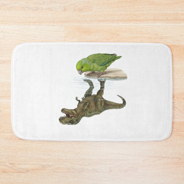 Item preview, Funny Green Parrotlet Reflection T Rex Dinosaur Parrot Mom Dad Lover designed and sold by DoodleTortle.