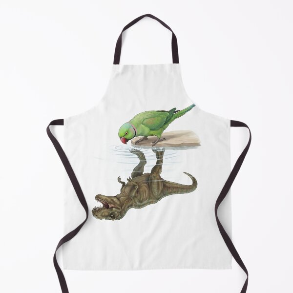 Item preview, Funny Green Ringneck Parakeet Reflection T Rex Dinosaur Parrot Mom Dad Lover designed and sold by DoodleTortle.