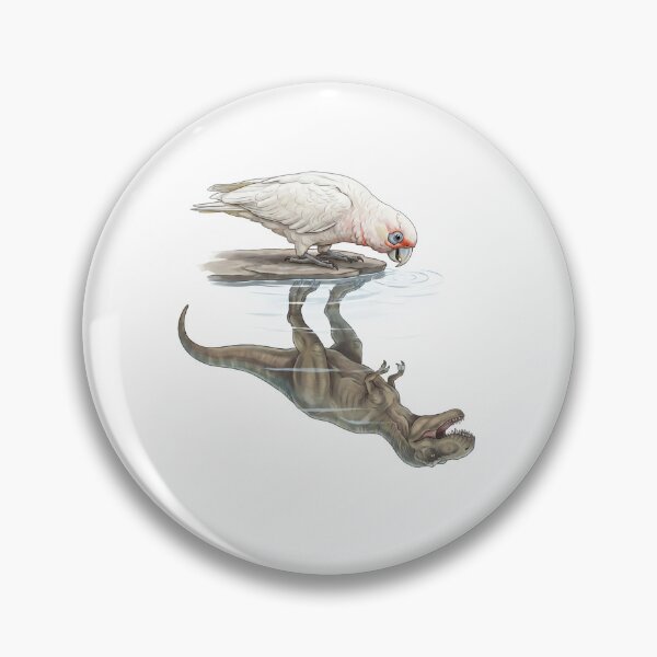 Item preview, Funny Long billed Corella Reflection T Rex Dinosaur Parrot Mom Dad Lover designed and sold by DoodleTortle.