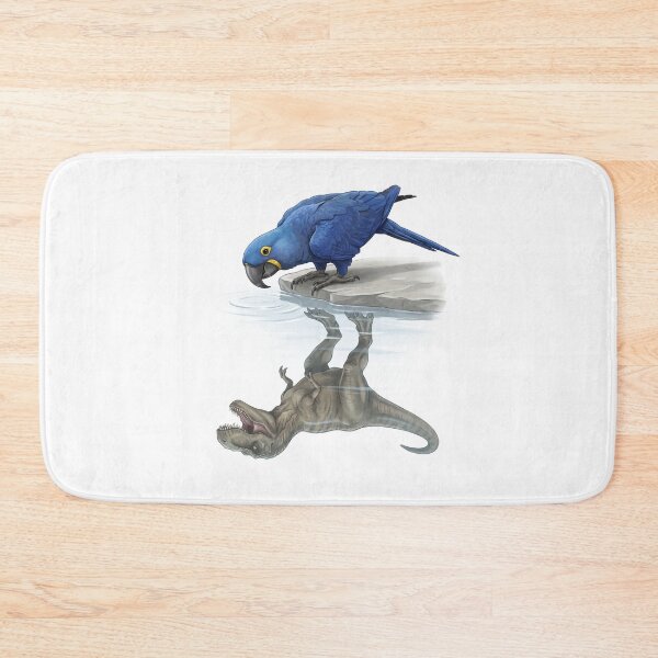 Item preview, Funny Hyacinth Macaw Reflection T Rex Dinosaur Parrot Mom Dad Lover designed and sold by DoodleTortle.
