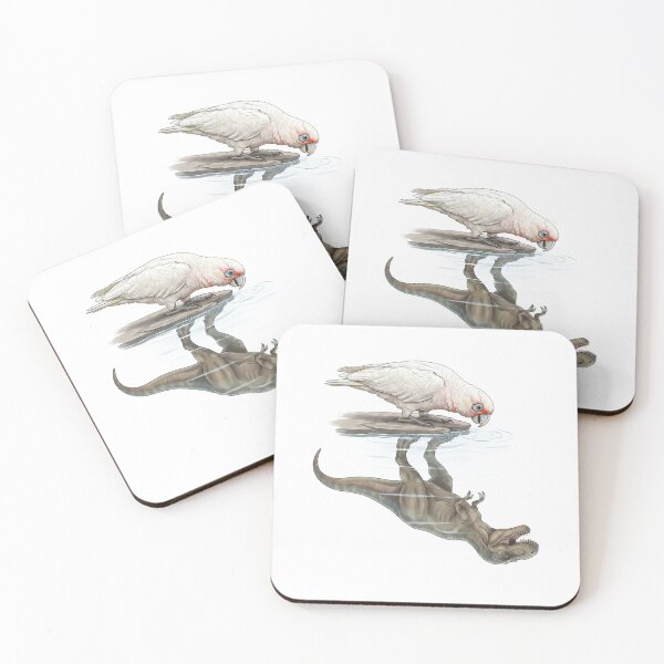 Item preview, Funny Long billed Corella Reflection T Rex Dinosaur Parrot Mom Dad Lover designed and sold by DoodleTortle.