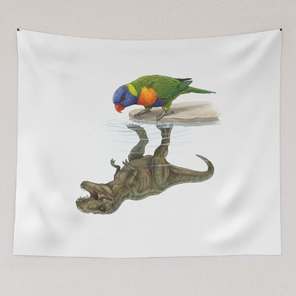 Item preview, Funny Loriinae Reflection T Rex Dinosaur Parrot Mom Dad Lover designed and sold by DoodleTortle.