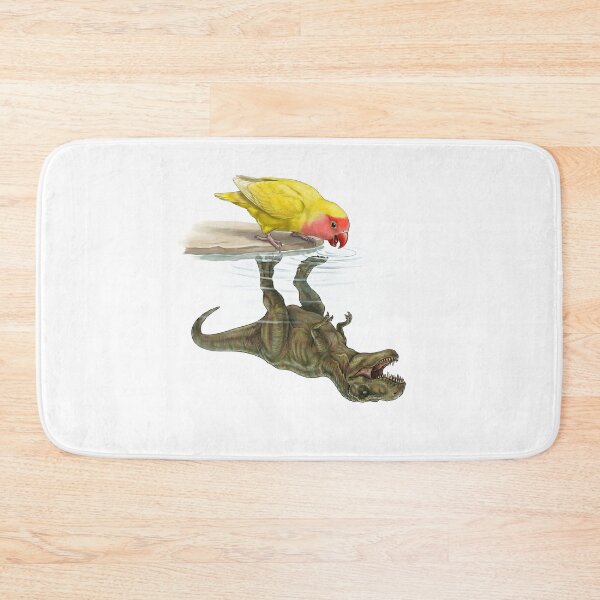 Item preview, Funny Lutino Lovebird Reflection T Rex Dinosaur Parrot Mom Dad Lover designed and sold by DoodleTortle.