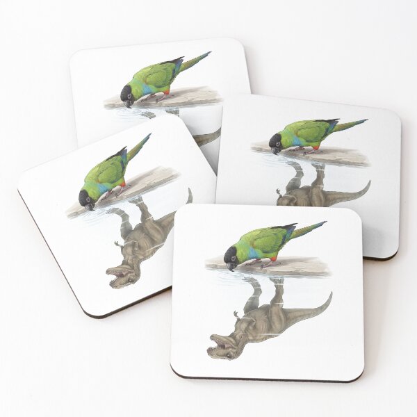 Item preview, Funny Nanday Conure Reflection T Rex Dinosaur Parrot Mom Dad Lover designed and sold by DoodleTortle.