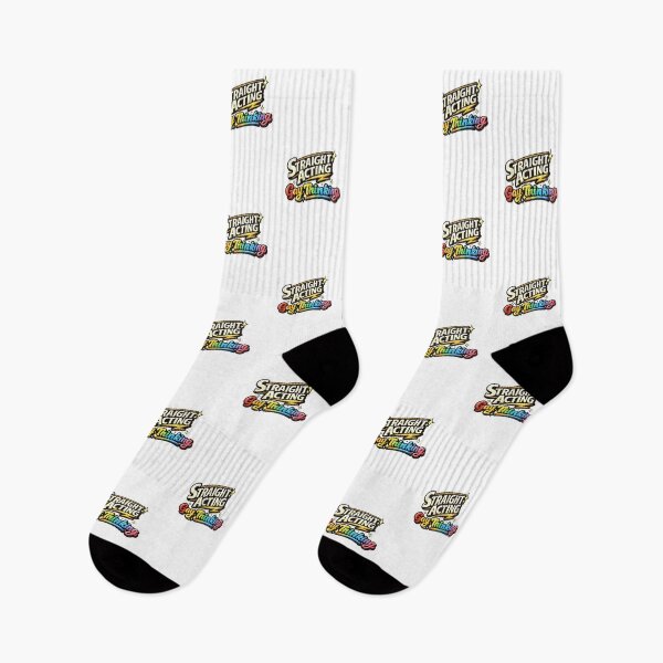 Item preview, Straight Acting Gay Thinking Retro Rainbow Pride Humor Queer Identity Expression designed and sold by Aryabek.