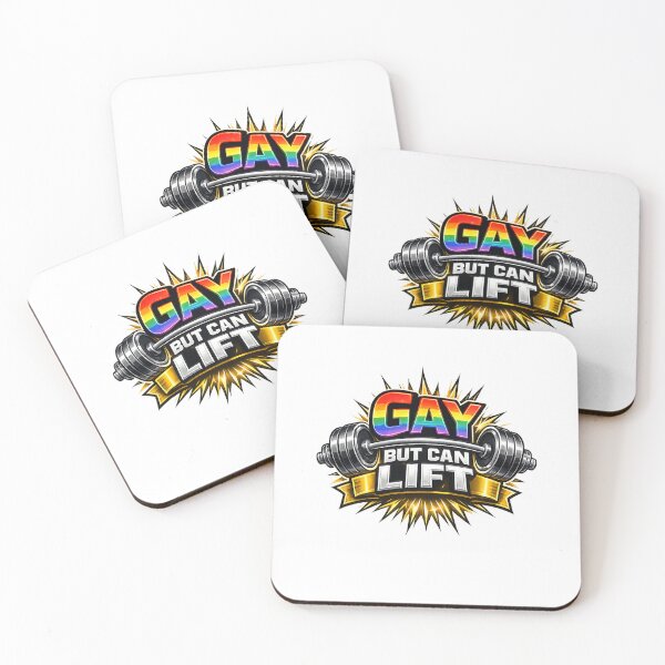 Item preview, Gay But Can Lift Rainbow Pride Gym Strength Humor Queer Fitness Confidence designed and sold by Aryabek.