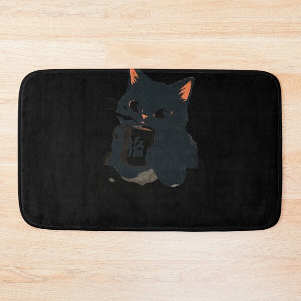 Item preview, Caffeinated Black Cat #447 designed and sold by triglavis-art.