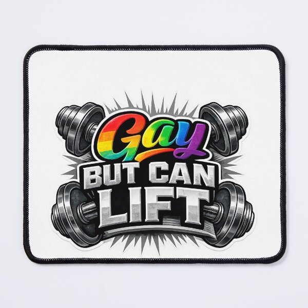 Item preview, Gay But Can Lift Heavy Weights Pride Gym Power Queer Strength Statement designed and sold by Aryabek.