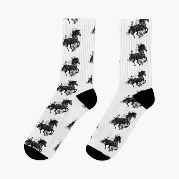 Item preview, Black Horse Ink Splash Running Stallion Art designed and sold by Rutvain.