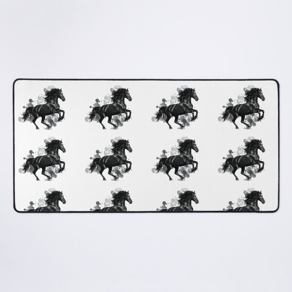 Item preview, Black Horse Ink Splash Running Stallion Art designed and sold by Rutvain.