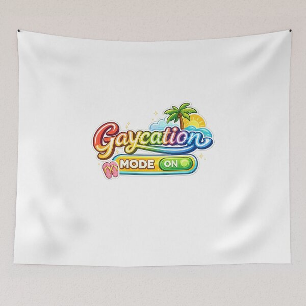 Item preview, Gaycation Mode On Flip Flops Beach Pride Travel Queer Summer Escape designed and sold by Aryabek.