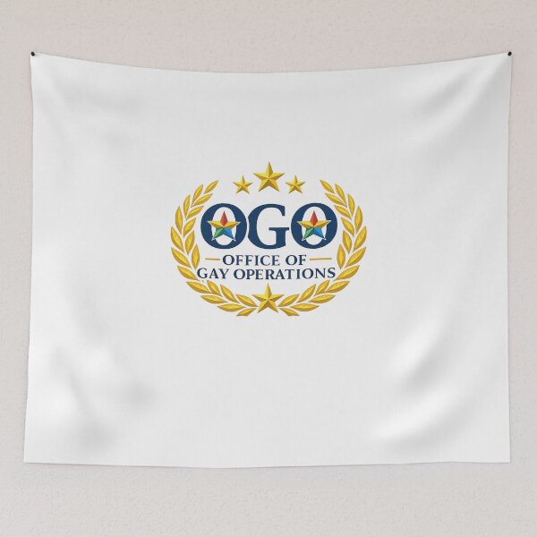 Item preview, Office of Gay Operations Rainbow Crest Pride Authority Queer Leadership Humor designed and sold by Aryabek.