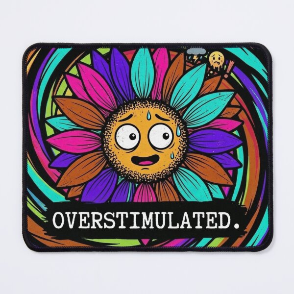 Item preview, Overstimulated Sunflower: Psychedelic ADHD Art designed and sold by Wild Hare.