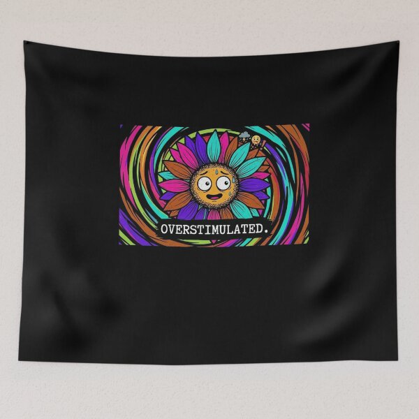 Item preview, Overstimulated Sunflower: Psychedelic ADHD Art designed and sold by Wild Hare.