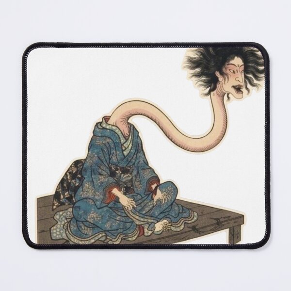 Item preview, Rokurokubi Ukiyo-e Sticker - Japanese Yokai Long Neck Ghost designed and sold by Kokeshidreams.