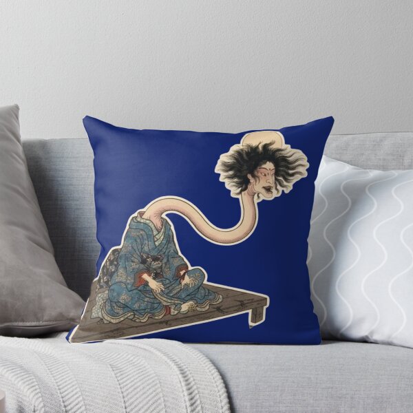 Item preview, Rokurokubi Ukiyo-e Sticker - Japanese Yokai Long Neck Ghost designed and sold by Kokeshidreams.