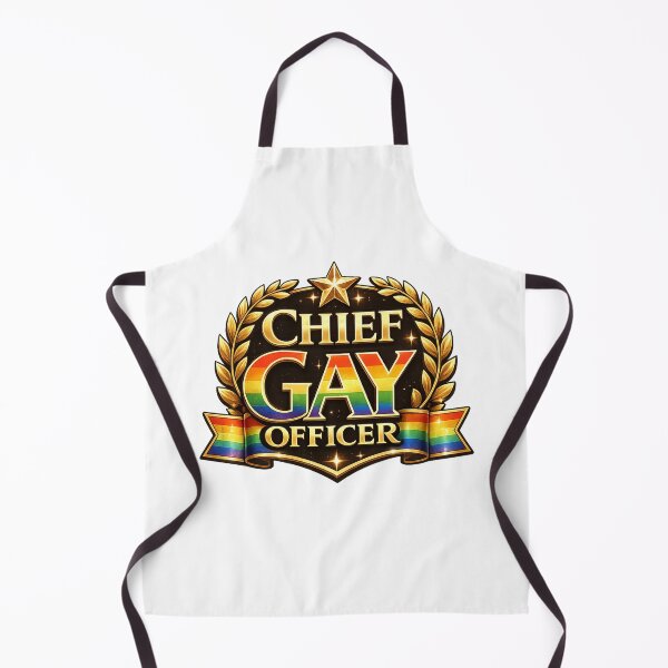 Item preview, Chief Gay Officer Rainbow Crest Pride Leadership Authority Queer Executive Humor designed and sold by Aryabek.