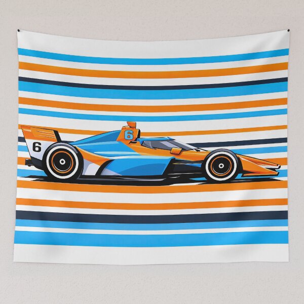 Item preview, #6 Nolan Siegel IndyCar Side Profile designed and sold by PitWallArt.