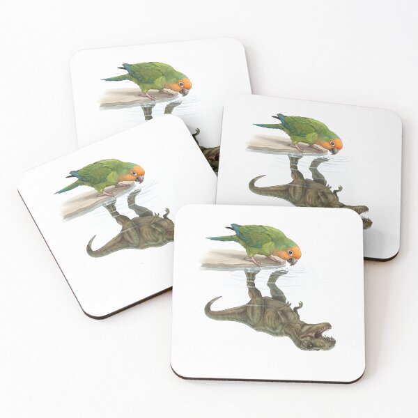 Item preview, Funny Peach Fronted Conure Reflection T Rex Dinosaur Parrot Mom Dad Lover designed and sold by DoodleTortle.