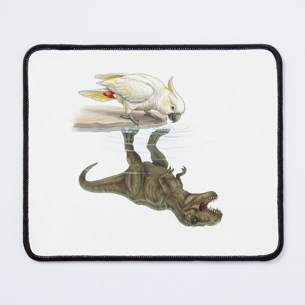 Item preview, Funny Red vented Cockatoo Reflection T Rex Dinosaur Parrot Mom Dad Lover designed and sold by DoodleTortle.