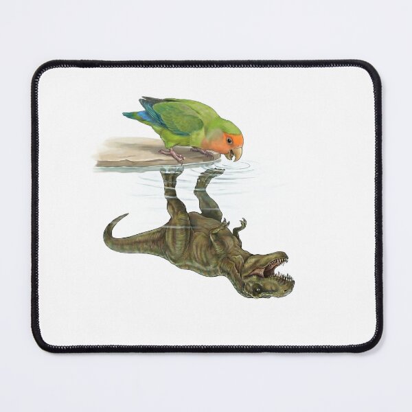 Item preview, Funny Rosy Faced Lovebird Reflection T Rex Dinosaur Parrot Mom Dad Lover designed and sold by DoodleTortle.