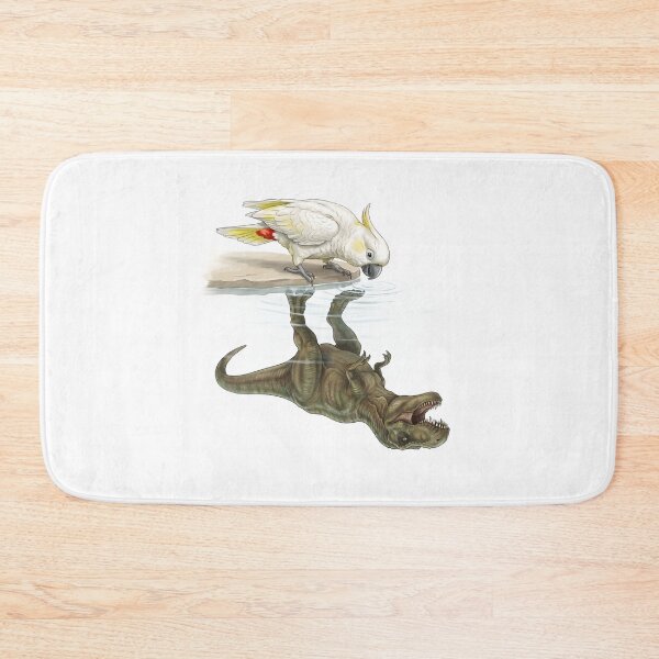 Item preview, Funny Red vented Cockatoo Reflection T Rex Dinosaur Parrot Mom Dad Lover designed and sold by DoodleTortle.