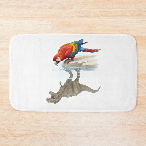 Item preview, Funny Scarlet Macaw Reflection T Rex Dinosaur Parrot Mom Dad Lover designed and sold by DoodleTortle.