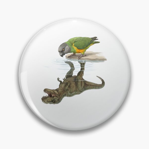 Item preview, Funny Senegal Parrot Reflection T Rex Dinosaur Parrot Mom Dad Lover designed and sold by DoodleTortle.