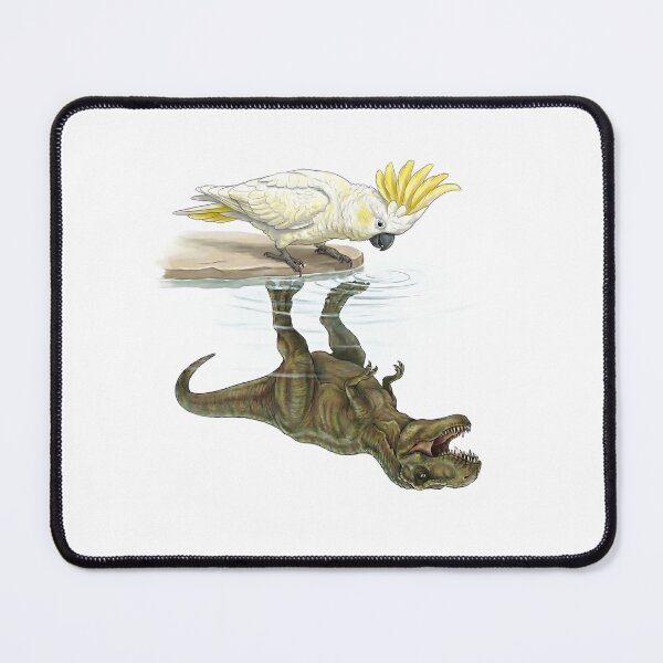 Item preview, Funny Sulphur crested Cockatoo Reflection T Rex Dinosaur Parrot Mom Dad Lover designed and sold by DoodleTortle.