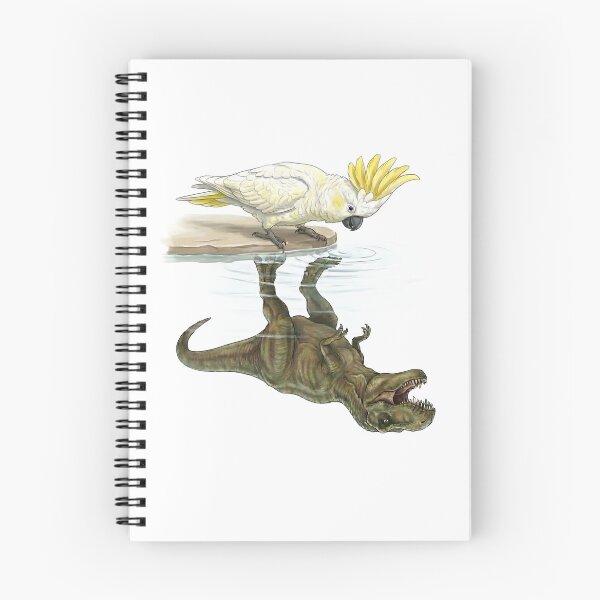 Item preview, Funny Sulphur crested Cockatoo Reflection T Rex Dinosaur Parrot Mom Dad Lover designed and sold by DoodleTortle.