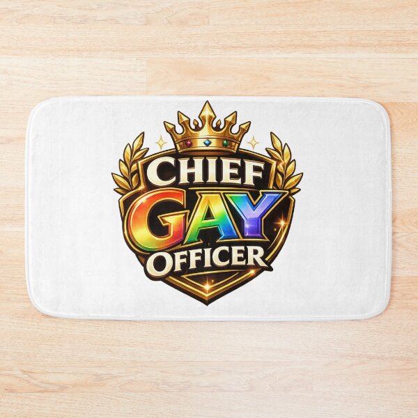 Item preview, Chief Gay Officer Crown Crest Rainbow Pride Authority Queer Power Statement designed and sold by Aryabek.