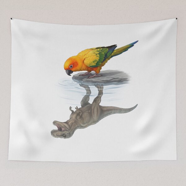 Item preview, Funny Sun Conure Reflection T Rex Dinosaur Parrot Mom Dad Lover designed and sold by DoodleTortle.
