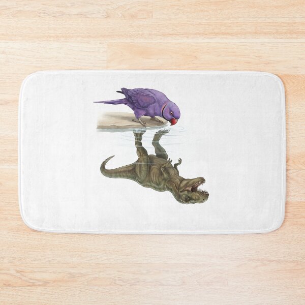 Item preview, Funny Violet Indian Ringneck Reflection T Rex Dinosaur Parrot Mom Dad Lover designed and sold by DoodleTortle.