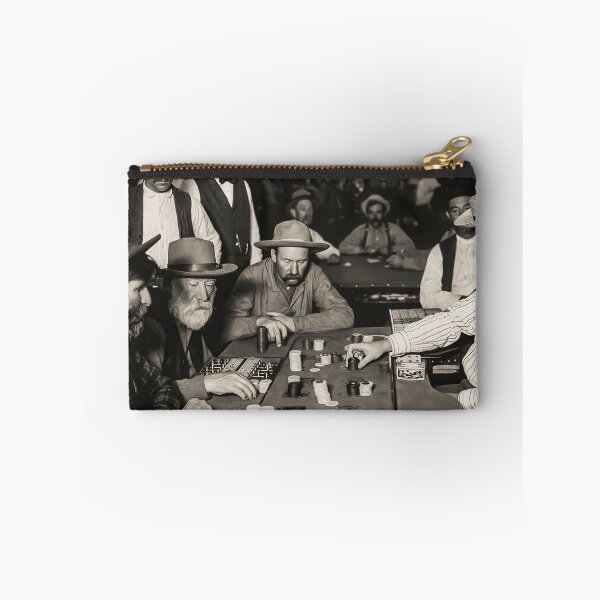 Item preview, Vintage Wild West Saloon Poker Scene Arizona 1895 designed and sold by TheSoulOfArt.