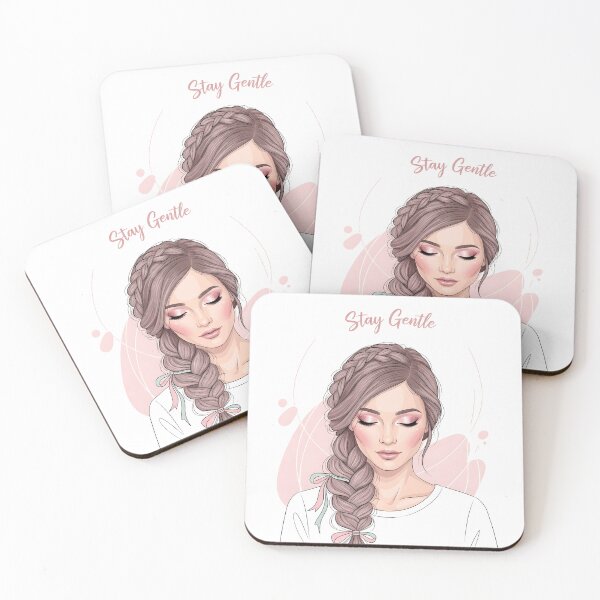 Item preview, Stay Gentle - Braided Hair Floral Illustration designed and sold by Ossvio.