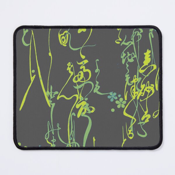 Item preview, Abstract Japanese Calligraphy - Neon Zen Flow designed and sold by Kokeshidreams.