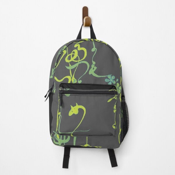 Item preview, Abstract Japanese Calligraphy - Neon Zen Flow designed and sold by Kokeshidreams.