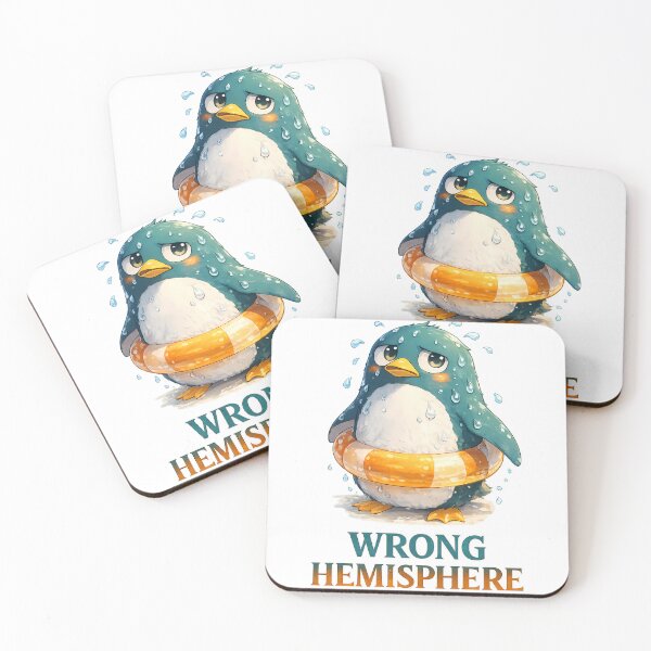 Item preview, Funny Anime Penguin Wrong Hemisphere Summer designed and sold by etuvibes.