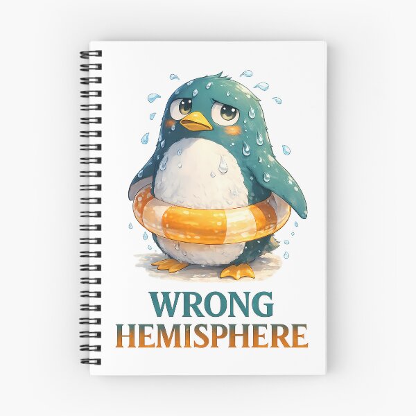 Item preview, Funny Anime Penguin Wrong Hemisphere Summer designed and sold by etuvibes.
