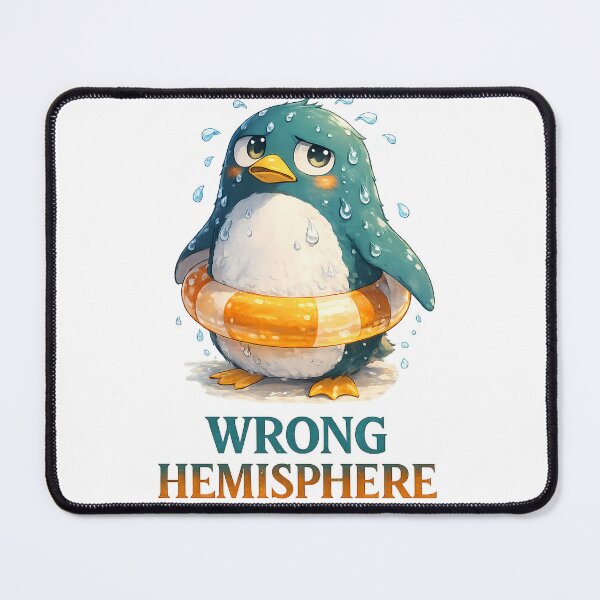 Item preview, Funny Anime Penguin Wrong Hemisphere Summer designed and sold by etuvibes.