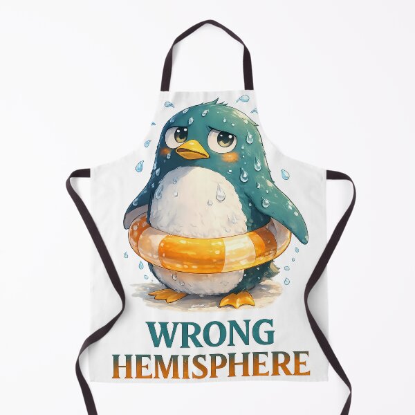 Item preview, Funny Anime Penguin Wrong Hemisphere Summer designed and sold by etuvibes.