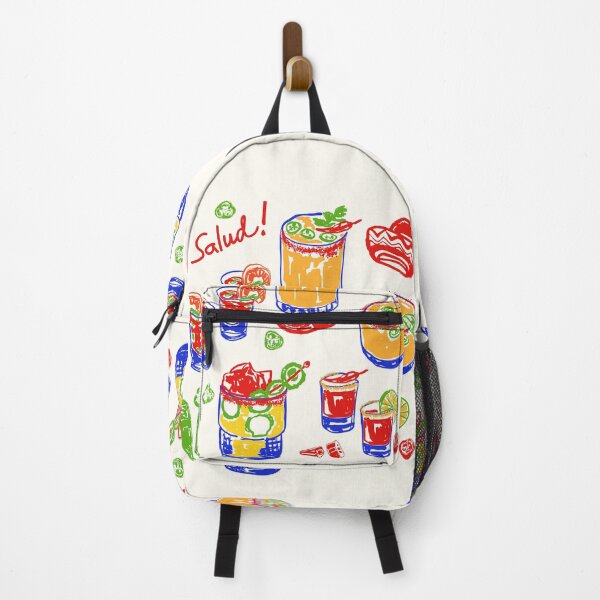 Item preview, Salud Mexican Drinks - Spicy Margarita, Michelada, Tequila Illustration designed and sold by MaiZephyr.