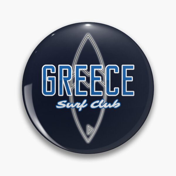 Item preview, Gráfico retro del club de surf de Grecia designed and sold by Bold & Brewed.