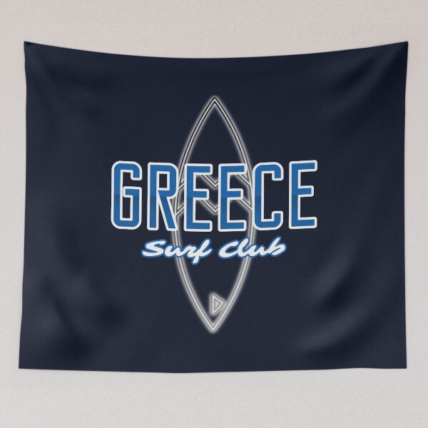 Item preview, Retro Greece Surf Club Graphic designed and sold by Bold & Brewed.