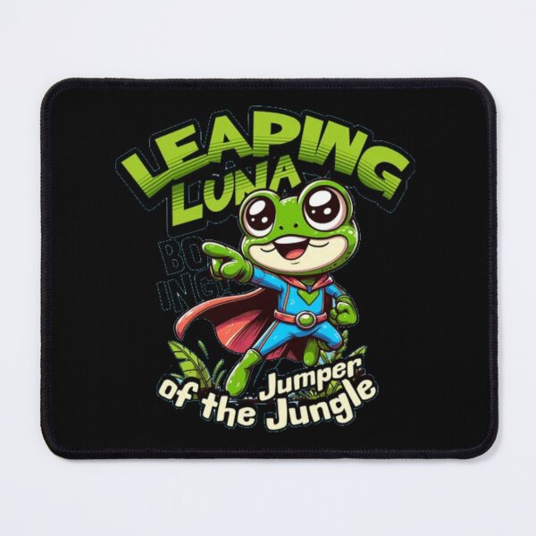 Item preview, Leaping Luna Frog Superhero - Jumper of the Jungle Kids Art designed and sold by GenZFashion000.